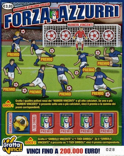 Gratta vinci forza azzurri - e,