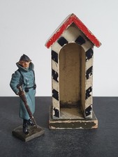 Elastolin Lineol soldato guardia casa insegne France militare II massa legno ww