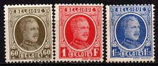 BELGIO 1927 -255»257- Alberto