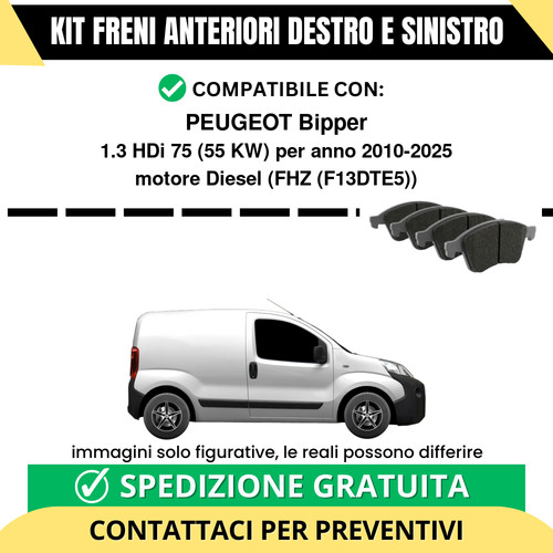 Pastiglie freno anteriori per - pastiglie,