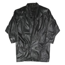 Giacca Uomo Nero In Ecopelle