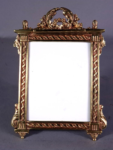 Antica graziosa cornice bronzo