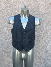 gilet de costume laine rayée