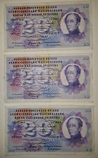 SVIZZERA - n. 3 Banconote da 20 Franchi Svizzeri - circolate