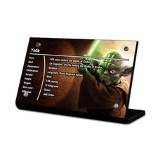 Espositore Supporto Targa per LEGO 75255 7194 yoda Set, SW061