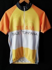 MAGLIA MANICA CORTA CICLISMO CYCLING ROAD MTB  MAISH TEAM SOLE MONTANA M