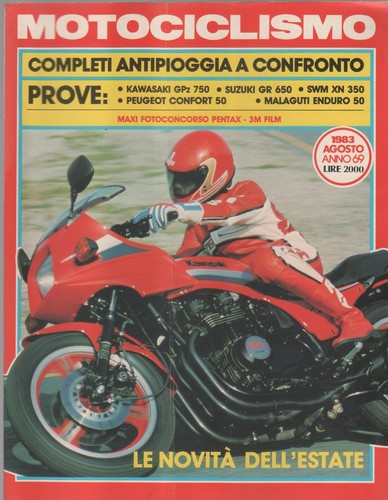 Motociclismo 1983 agosto - motociclismo., 1983.