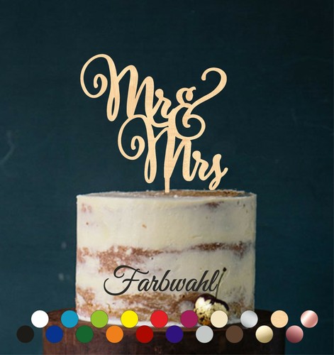 Cake topper mrs - topper, &