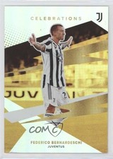 Set squadra Juventus 2021 firma celebrazioni arcobaleno foil Federico Bernardeschi