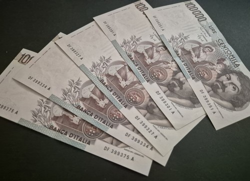 Lotto banconote 100 000 lire - lotto, 100.000