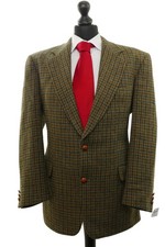 Harris Tweed Giacca 52 Verde