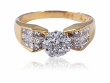 Pave 1,36 cts tondo Princess