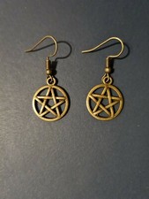 Orecchini PENTACOLO 20 x 16 mm charm WICCA  charms PAGAN gotico 