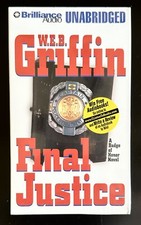 W.E.B. Griffin Final Justice  11 Cassette Audio Book Unabridged New Sealed