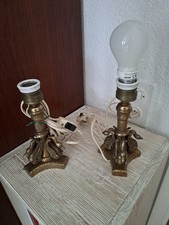 Lampade da comodino/ abatjour, antiche stile Impero in metallo