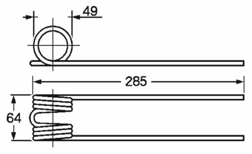 Dente ranghinatore adattabile - dente,