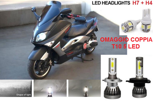 Kit led max lampade h7 - led, h7+h4