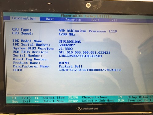 Packard bell za8 netbook - za8,