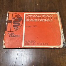 Alfa Romeo Catalogo Ricambi 1975