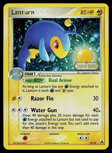 Carta pokemon lanturn legend - carta,