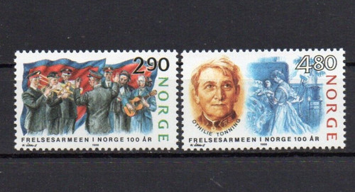 Francobolli norvegia 1988 - francobolli,