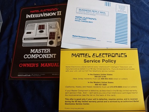 Mattel intellivision master - ii,