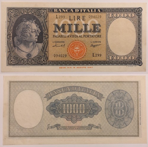 Repubblica italiana 1 000 - italiana,