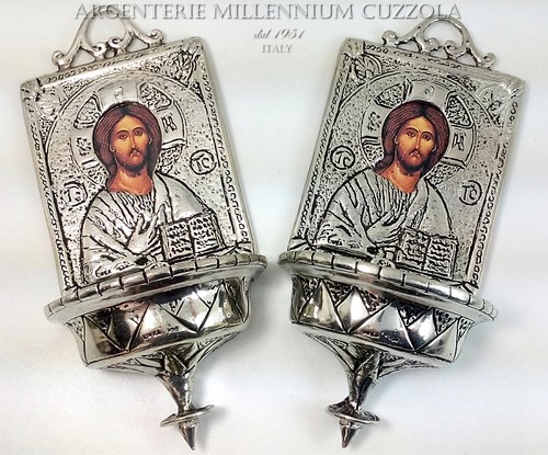Acquasantiera argento gesu - argento, gesu'