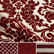 Tessuto Tappezzeria Jacquard Ciniglia Bordò Arredo Interno Casa  Divano H 280 Cm