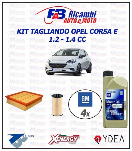 Kit tagliando opel corsa 2 - e, 1.2