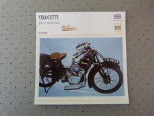 Fiche Photo Moto : VELOCETTE