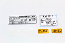 HONDA KIT ADESIVI AVVERTENZE