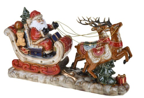 Statuina babbo natale con - statuina,