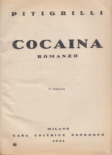 Pitigrilli cocaina sesta - pitigrilli,