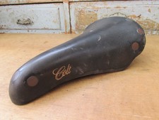 BROOKS COLT ANCIEN SELLE VELO COURSE RANDONNEUSE CUIR LEATHER BICYCLE SADDLE