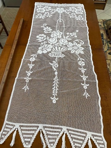 Tendina vintage filet modano - tendina,