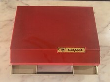 VINTAGE GIRADISCHI PORTATILE VALIGETTA ROSSO WILSON MILANO CAPRI NON FUNZIONANTE