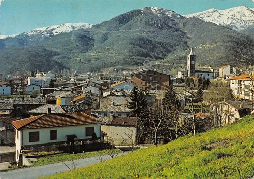Cartolina paesana panorama - paesana,