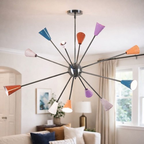 Lampadario sputnik mid century - lampadario,