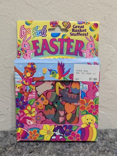 Set gomma lisa frank - frank, pasqua