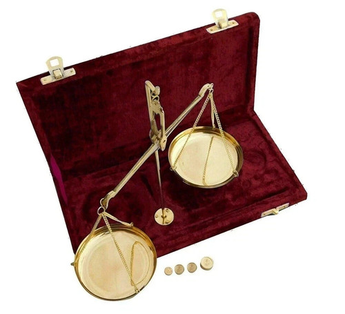 Bilanciera vintage ottone