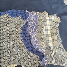 Pelle di capra stampa pitone multicolore spessore sottile 0.7 mm pellami pellame