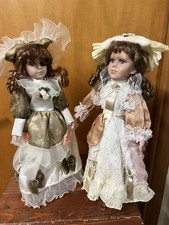 2 Bambole In Porcellana