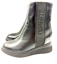 scarpe stivali donna Solo Soprani con con zeppa interna colore nero