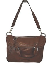 Borsa a tracolla marrone vintage Y2K anni 2000 ecopelle pieghevole di Nine West