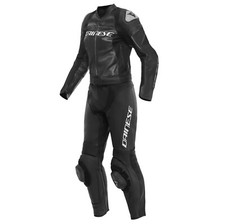 Dainese Mirage 2 Pezzi Tuta Da Moto Donna (Nero/Bianco) Taglia: 44 (50)