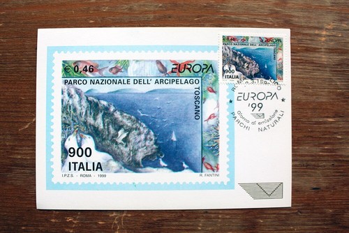 Cartolina commemorativa parchi - cartolina,