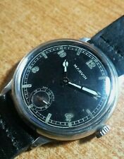 MARVIN Swiss Made 1930/40's VINTAGE MILITARY WATCH MANUAL WINDING RADIUM