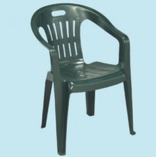 SEDIA IN RESINA 'PIONA' VERDE