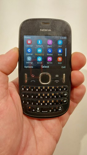3163 vintage nokia asha 201 - nokia,